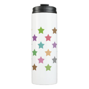 Termo Patrón de estrellas coloridas