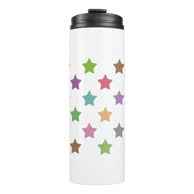 Termo Patrón de estrellas coloridas (Anverso)