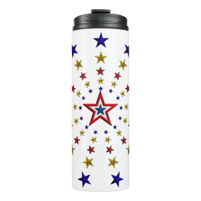 Termo Patrón de Estrellas Patrióticas (Anverso)