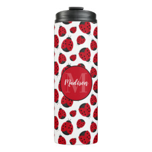 Termo Patrón de fallos rojos personalizado