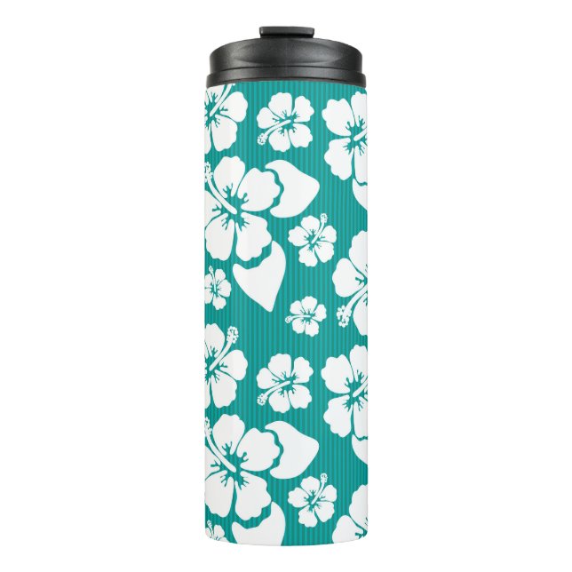 Termo Patrón de flor hawaiano Hibiscus (Anverso)