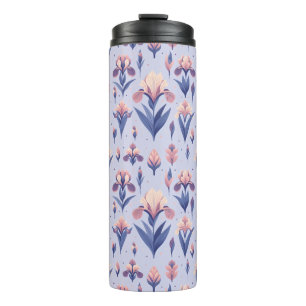 Termo Patrón de flor Iris