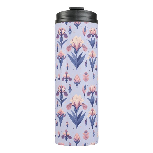 Termo Patrón de flor Iris (Anverso)