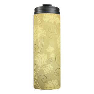 Termo Patrón de flor vintage Grunge.