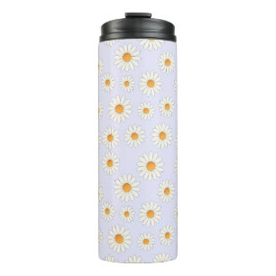 Termo Patrón de flores de margarita de moda - Diseñador