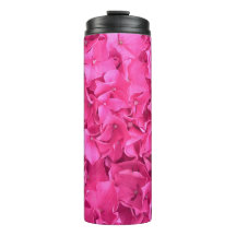 Patrón de flores rosadas de Hydrangea