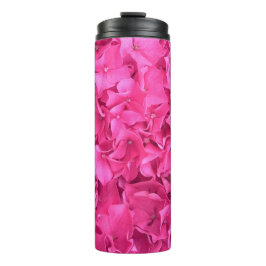 Termo Patrón de flores rosadas de Hydrangea