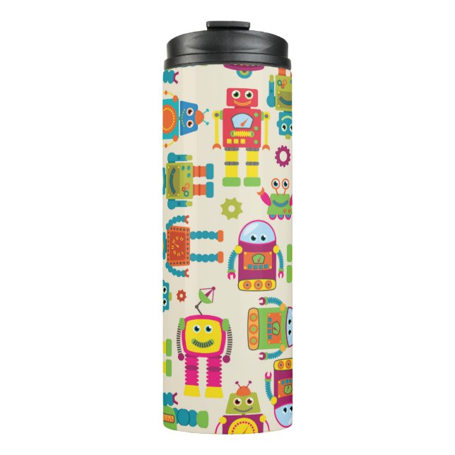 Termo Patrón de fondo inalámbrico y transparente con bob (Anverso)