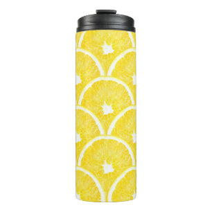 Termo Patrón de fondo vibrante de pulpa Naranja