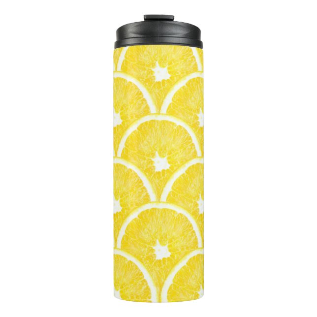 Termo Patrón de fondo vibrante de pulpa Naranja (Anverso)