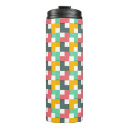 Termo Patrón de formas geométricas festivas coloridas |