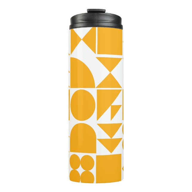 Termo Patrón de formas geométricas modernas amarillo est (Anverso)