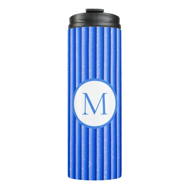 Termo Patrón de franjas azules (Anverso)