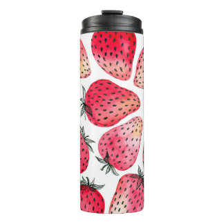 Termo Patrón de fresas acuáticas.