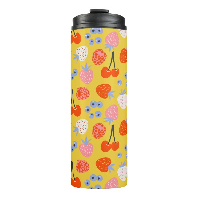 Termo Patrón de fruta de Berry de color brillante (Anverso)