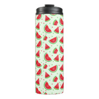 Patrón de fruta de la sandía Melón Verano Luz Verd