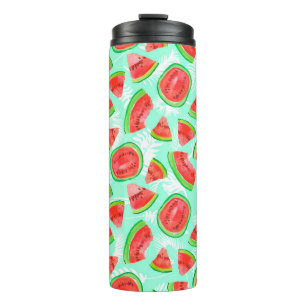 Termo Patrón de fruta de moda. Fondo artístico de sandía