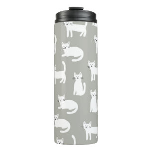 Termo Patrón de gatos lindos y sin inconveniente, diseño