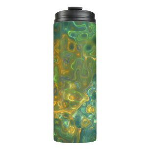 Termo Patrón de Gemstone amarillo verde térmico del Tumb