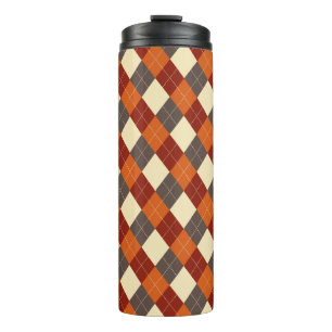 Termo Patrón de Gingham otoño/otoño