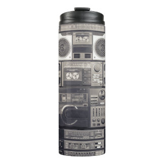 Termo Patrón de grabadores de cassette retro 80.