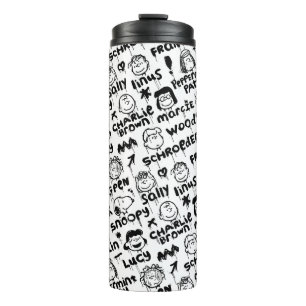 Termo Patrón de graffiti de caracteres de cacahuete