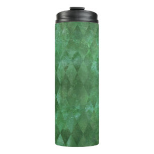 Termo Patrón de Harlequin verde irlandés