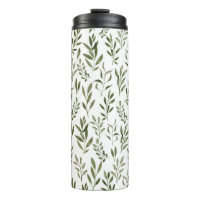 Patrón de hojas de agua Eucalyptus Greenery