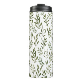 Termo Patrón de hojas de agua Eucalyptus Greenery