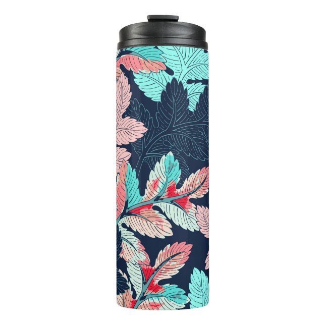 Termo Patrón de hojas de fondo sin soldadura (Anverso)