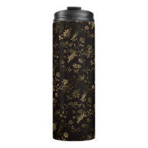 Patrón de hojas doradas de Glam