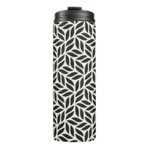 Termo Patrón de hojas moderno y elegante