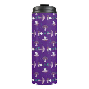 Termo Patrón de hongos vegan