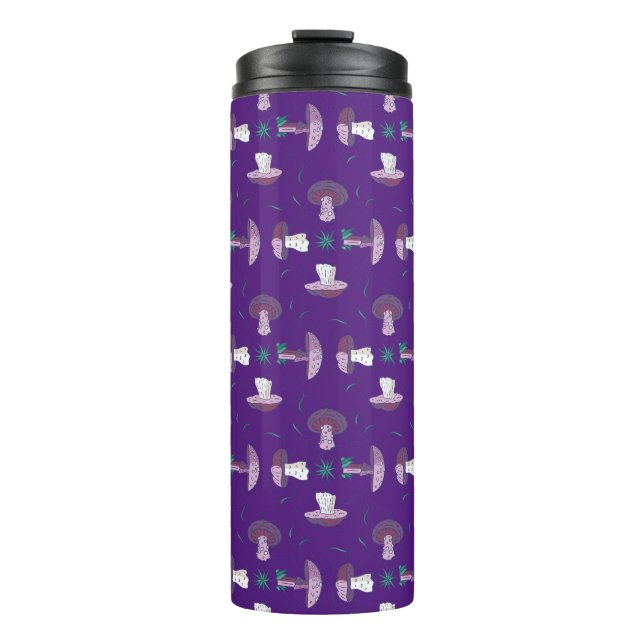 Termo Patrón de hongos vegan (Anverso)