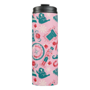 Termo Patrón de iconos con marco de vacaciones de Elf