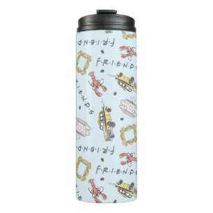Termo Patrón de iconos de acuarela FRIENDS™