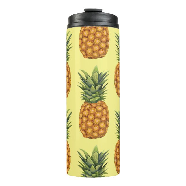 Termo Patrón de ilustracion abstracto de piña cúpula (Anverso)