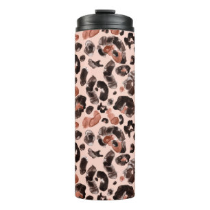 Termo Patrón de impresión de animales de leopardo acuáti