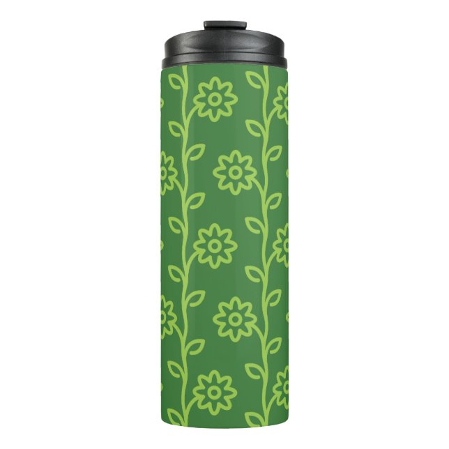 Termo Patrón de jardín de flores planas (Anverso)