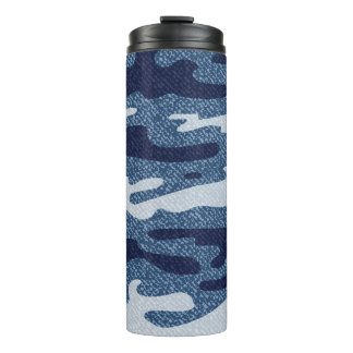 Termo Patrón de jeans de denim para el camuflaje visto