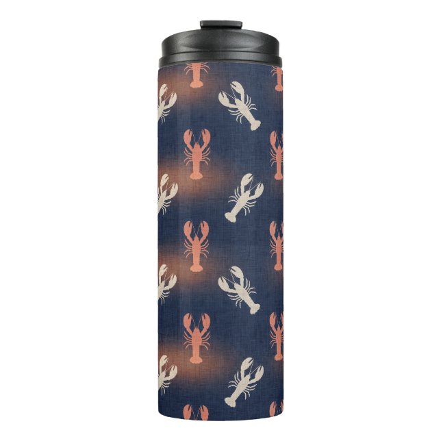 Termo Patrón de langosta costera - Verano de mariscos ná (Anverso)