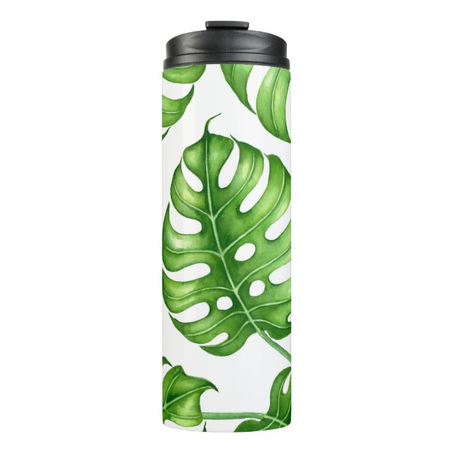 Termo Patrón de las acuarelas de Monstera (Anverso)