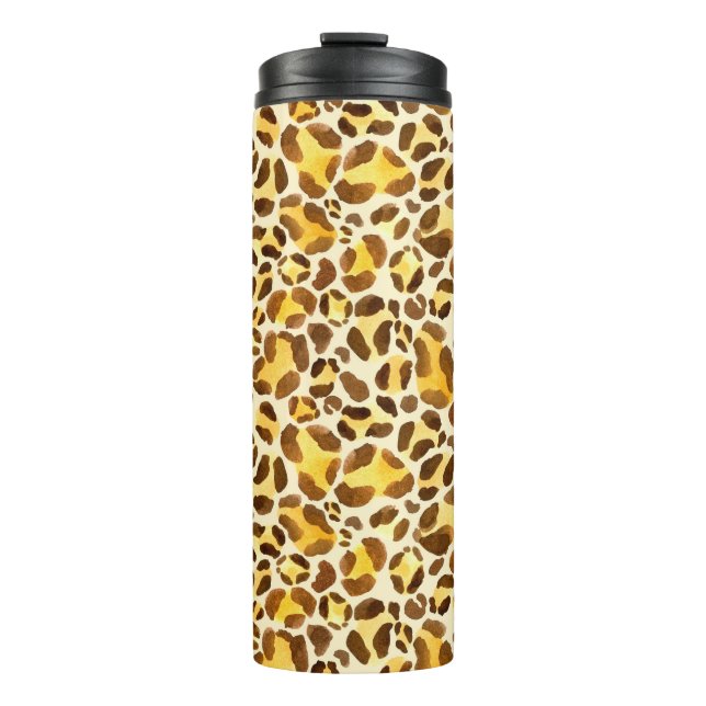 Termo Patrón de leopardo acuático sin foco (Anverso)