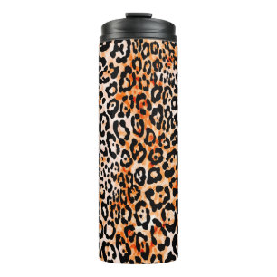 Termo Patrón de leopardo sin foco, prin animal de dibujo