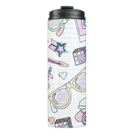 Termo Patrón de libro de color radical Diversión de 80 c