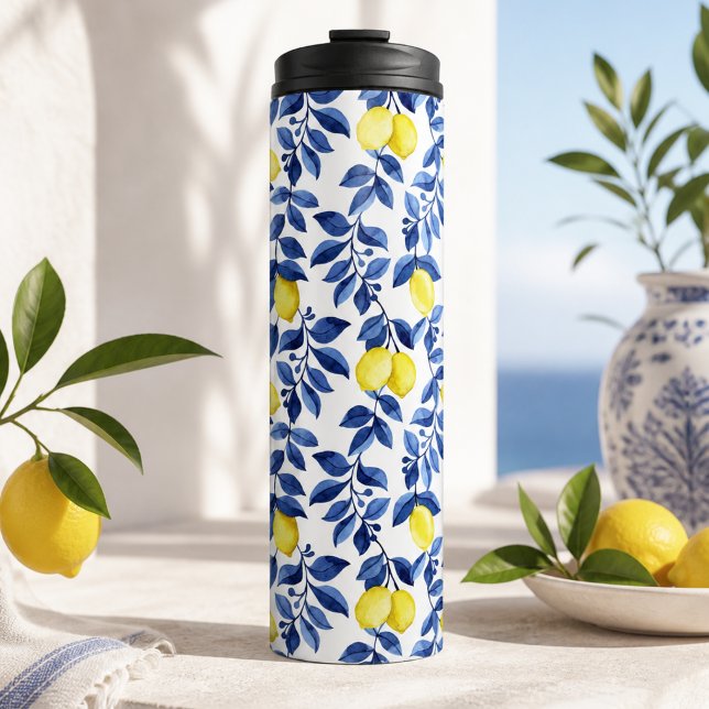 Termo patrón de limón cítrico mediterráneo (Subido por el creador)