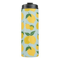 Patrón De Limón Fruta Retro Amarillo Sobre Verde