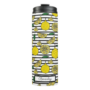 Termo Patrón de limón moderno