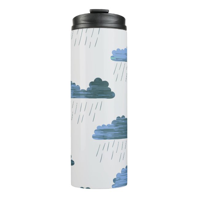 Termo Patrón de lluvia: Nubes oscuras (Anverso)