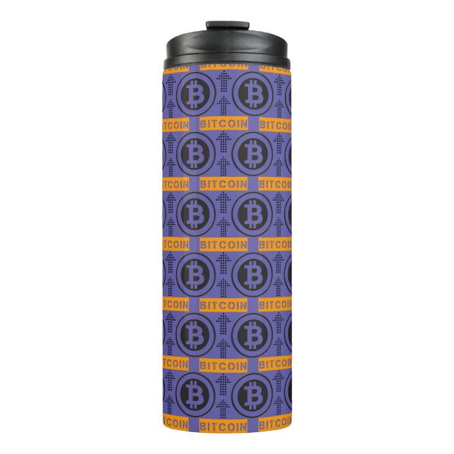 Termo Patrón de logotipo de Bitcoin (Anverso)